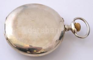 Nagyméretű, nyolc napos járatú zsebóra másodperc, hónap, dátum, nap mutatókkal. Hibátlan számlappal,...