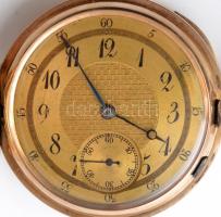 La maisonette No. 70601 32 köves, negyedütős zsebóra 14 karátos, duplafedeles arany tokkal. Szép, mű...