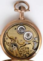 La maisonette No. 70601 32 köves, negyedütős zsebóra 14 karátos, duplafedeles arany tokkal. Szép, mű...