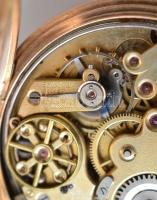 La maisonette No. 70601 32 köves, negyedütős zsebóra 14 karátos, duplafedeles arany tokkal. Szép, mű...