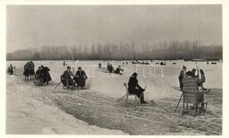 Balatonkenese, Fakutyázás a Balatonon télen, téli sport