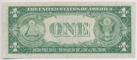 Amerikai Egyesült Államok 1953-1957. (1935E) 1$ "Silver Certificate - kisméretű", kék pecs...