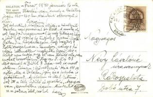 Balaton, Jégvitorlázás a befagyott Balaton jegén, téli sport