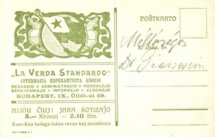 Ludwik Lejzer Zamenhof (L. L. Zamenhof) as Dr. Esperanto. Creator of Esperanto. "La Verda Stand...