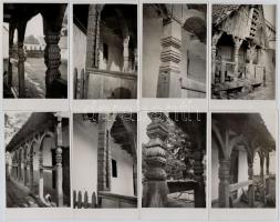 17 db RÉGI fotó képeslap egy muraközi ház udvaráról és tornácáról. Studio Karcher felvétele, Sombor / 17 pre-1945 photo postcards of a Medimurje house and its porch