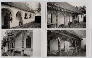 17 db RÉGI fotó képeslap egy muraközi ház udvaráról és tornácáról. Studio Karcher felvétele, Sombor ...
