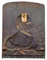 Tóth István (1861-1934) ~1904. "Jókai 1825-1904" Jókai Mórt ábrázoló Br plakett, hátoldalá...