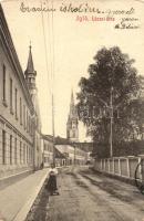 1910 Igló, Zipser Neudorf, Spisská Nová Ves; Lőcsei utca. W.L: Bp. 2809. / street (EK)