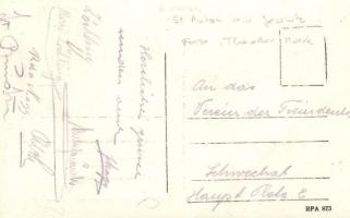 Sankt Anton an der Jeßnitz, Alpenort St. Anton a. d. Jesnitz; street view, church. Theodor Mark phot...