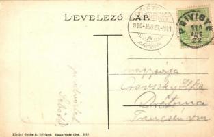 1910 Bajmócfürdő, Bojnicke kúpele; vár nyugati oldala. Gubits B. kiadása / Bojnicky Hrad / castle (E...