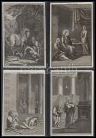 1815 56 db rézmetszet az újszövetség jeleneteivel. Mindegyik jelzett. 10x14 cm  / 56 copper plate en...