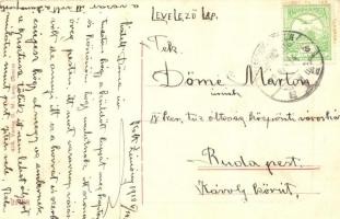 1912 Zimony, Zemun, Semlin; Gróf Kuehn Héderváry rakpart. D.M. Levy 424. / quay