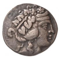 Keleti Kelták / Thrákia? Kr. e. ~II-I. század Ag Tetradrachma, Thasszosz pénzeinek imitációja (14,8g) T:2,2- / Eastern Celtic Tribes / Thrace? 2nd-1st century BC Ag Tetradrachm, imitation of the coins of Thasos (14,8g) C:XF,VF