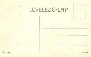 Lippa, Lipova; Búza tér, román templom, takarékpénztár rt. W.L. Bp. / Getreideplatz, rumänischen Kir...