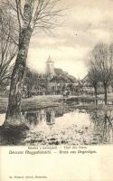 Magyarfalu, Magyarfalva, Ungeraiden, Ungereigen, Uhorská Ves, Záhorská Ves; Részlet a községből, templom. Wiesner Alfred 36. / Kirche / general view, church (EK)