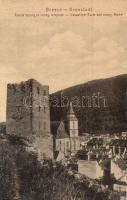 1908 Brassó, Kronstadt, Brasov; Fekete torony és evangélikus templom. W.L. 132. / Schwartzer Turm und evang. Kirche / Black tower and church
