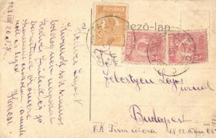 1923 Nagyszalonta, Salonta; Kossuth szobor / statue (EB)