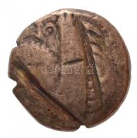Keleti Kelták / Duna régió Kr. e. ~II-I. század Ag Tetradrachma, II. Philipposz pénzeinek imitációja (9,73g) T:2-,3 vágásnyomok / Eastern Celtic Tribes / Danube region 2nd-1st century BC Ag Tetradrachm, imitation on the coins of Philip II (9,73g) C:VF,F cut marks
