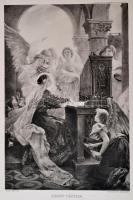 cca 1896 10 db nyomat rajta ismert magyar festők (Kriesch Aladár, Benczúr Gyula, Knopp Imre, Keleti ...