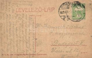 1909 Celldömölk, látkép és zsinagóga. W.L. Bp. 5532. Dinkgreve Nándor kiadása (EK)