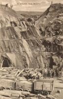 Petrozsény, Petrosani; Kőszén napi fejtése. Adler fényirda Lupény / coal mine, coal extraction (EB)