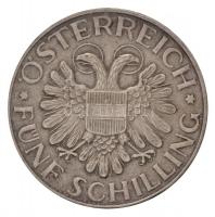 Ausztria 1934. 5Sch Ag "Mariazelli Madonna" (~16g) T:1- / Austria 1934. 5 Schilling Ag &qu...