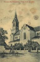 1907 Őscsanád, Németcsanád, Marosvár, Cenadu Vechi (Nagycsanád); Római katolikus templom. W.L. 1352. / Roman Catholic church (fl)