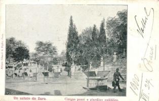 1900 Zára, Zara, Zadar; Cinque pozzi e giardino pubblico / Five wells in the public garden. Arturo Gilardi & Figlio (EK)