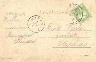 1908 Pécs, M. kir. postahivatal. W.L. 1492