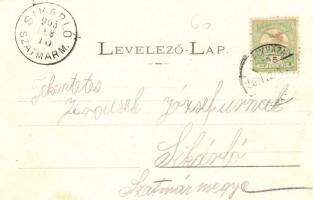 1905 Rahó, Rakhiv; Piac és indóház, vasútállomás, árusok, üzlet. Németh J. felvétele, Szálpéter M. k...