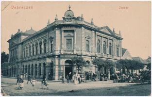 1908 Debrecen, Zenede, ifj. Áron Manó szeszes ital és bor üzlete, Hirschfeld Ármin bor raktára, piac. W.L. 206. (r)