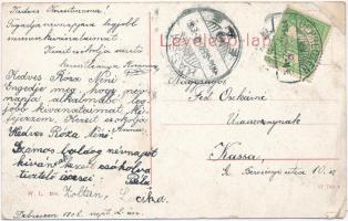 1908 Debrecen, Zenede, ifj. Áron Manó szeszes ital és bor üzlete, Hirschfeld Ármin bor raktára, piac...