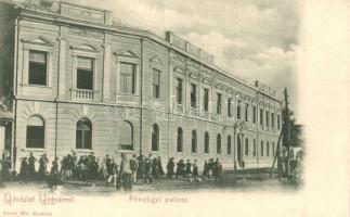 Ungvár, Uzshorod, Uzhorod; Pénzügyi palota. Kiadja Lévai Mór / Palace of Finance (r)