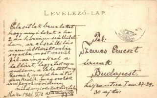 1921 Makó, Széchenyi tér, Faludy Imre és Pálfy Mihály üzlete, kerékpáros. Vészi Dezső kiadása (Rb)