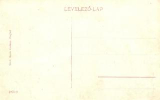 Cegléd, takarékpénztár, Révész Manó és Róna Jakab üzlete, piac, kávéház. Sárik Gyula kiadása