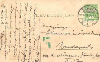 1910 Fiume, Rijeka; Adria Palais / palace. Art postcard, litho s: Raoul Frank (EK)