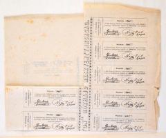 Révfülöp 1872. "Zala-Somogyi Balaton Gőzhajózási Társaság" névre szóló részvénye 50Ft-ról ...