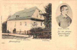 1926 Lázne Jeseník, Gräfenberg; Vincenz Priessnitz Geburtshaus, Altvatergebirge / Vincenz Priessnitzs Birth house