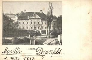 Szirák, Degenfeld kastély, családtag aláírása (r)