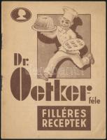 Dr. Oetker-féle filléres receptek. Bp., Révai-Kunossy, 16 p.