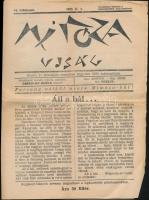1939 Mimóza VI. évf. 1939. II. 1. Humoros farsangi lap. Bp., Új Élet-ny., a lapok alsó sarkai gyűröttek, kissé foltos, 8 p.