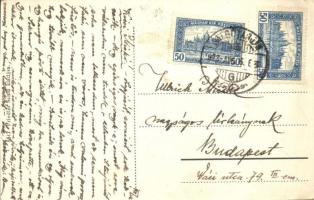 1923 Salgótarján, Fő utca, cukrászda, üzletek. Friedler Samu kiadása