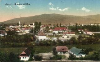 1916 Huszt, Chust; látkép / general view + K.u.K. Militärzensur Sitz der Kommission Huszt