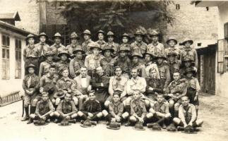 1928-29 Makói cserkészcsapat / Hungarian scout group. photo (szakadás / tear)