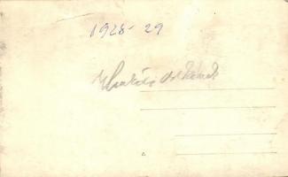 1928-29 Makói cserkészcsapat / Hungarian scout group. photo (szakadás / tear)