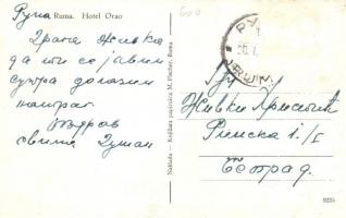 Árpatarló, Ruma; Orao szálló / Hotel