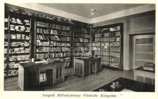 1926 Szeged, Hittudományi Főiskola, könyvtár, belső