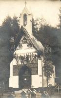 1918 Amras-Innsburck (Tirol), Tummelplatz, Kapelle / chapel with the painting of Toni Kirchmeyr, heroes cemetery. photo
