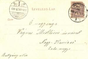 1900 Pozsony, Pressburg, Bratislava; Színház tér. Kiadja Schmidt Edgar / theater