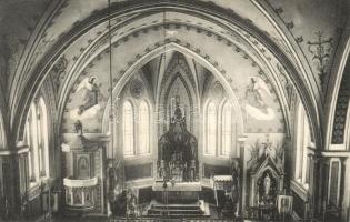 Tiszaszentmiklós, Ostojicevo; Római katolikus templom, belső. Kiadja Walaskivics Rezső / Catholic church, interior (EK)